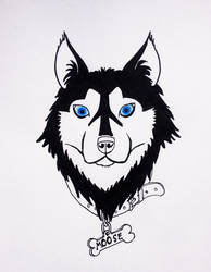 Inktober Day 6: Husky