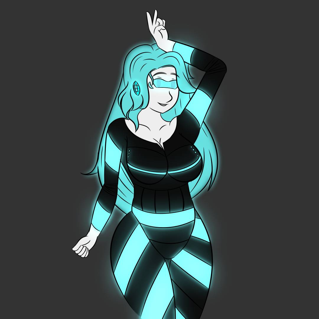 Neon Lady by Saishi-DA on DeviantArt
