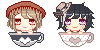 For Lizsi and Biiiscoito Tea cup pixel icon by tinyhito