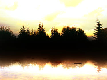 Sunset at a Lake