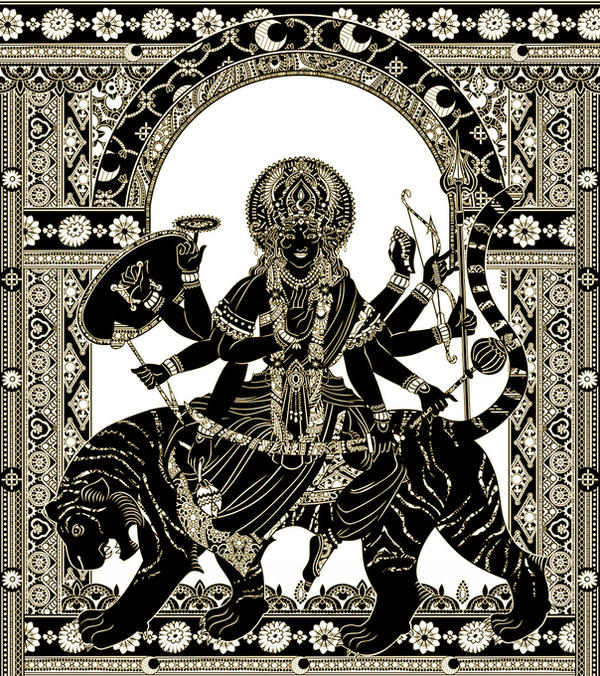 Durga by fuzzyzombielove on DeviantArt