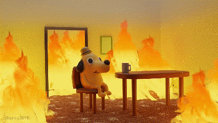 This-is-fine-dog GIFs - Get the best GIF on GIPHY