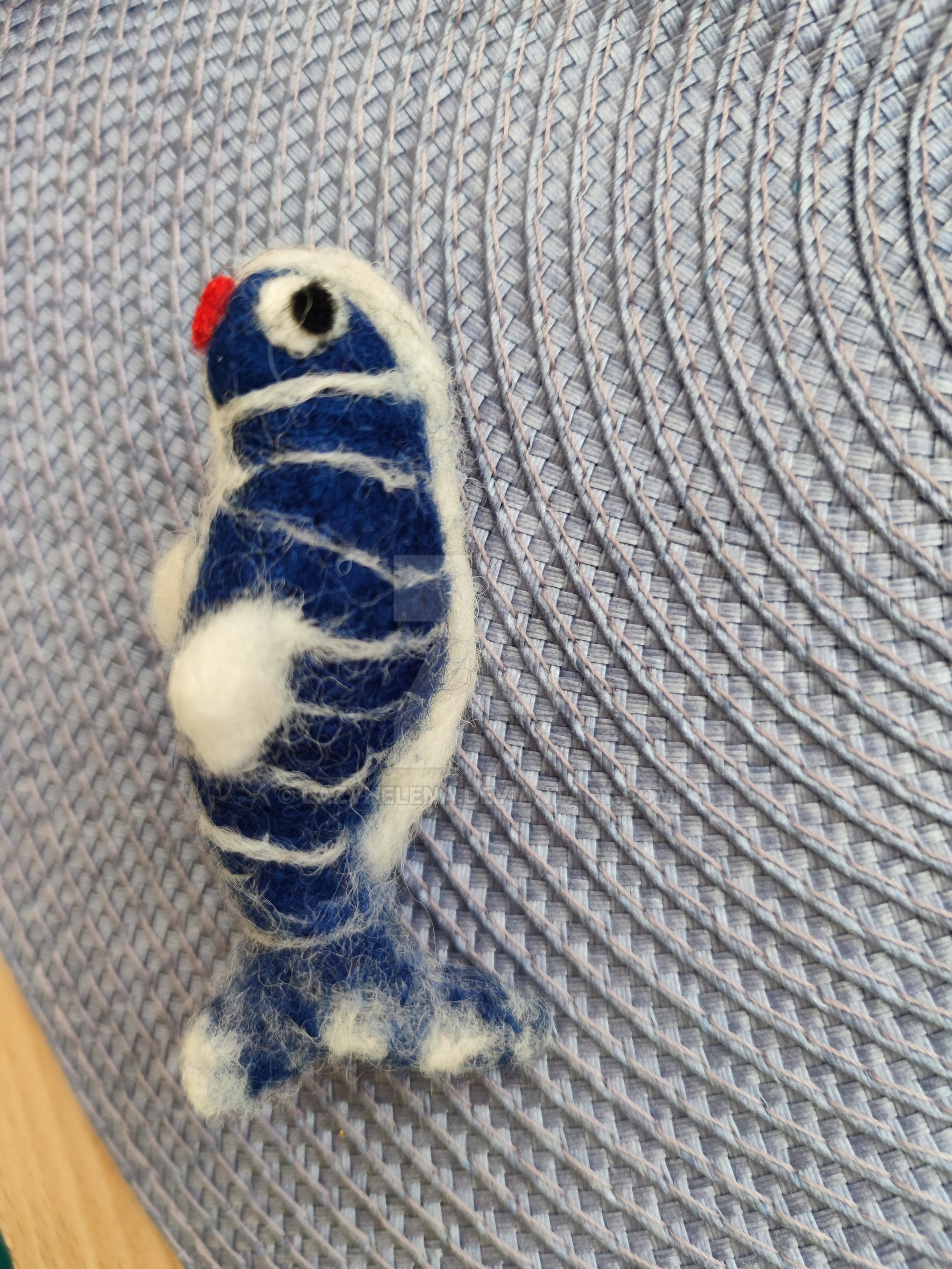 Wool fish brooch by lazyHelena on DeviantArt