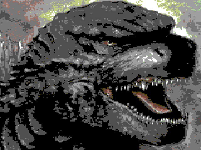 Godzilla 2014 (C64 old retro style)