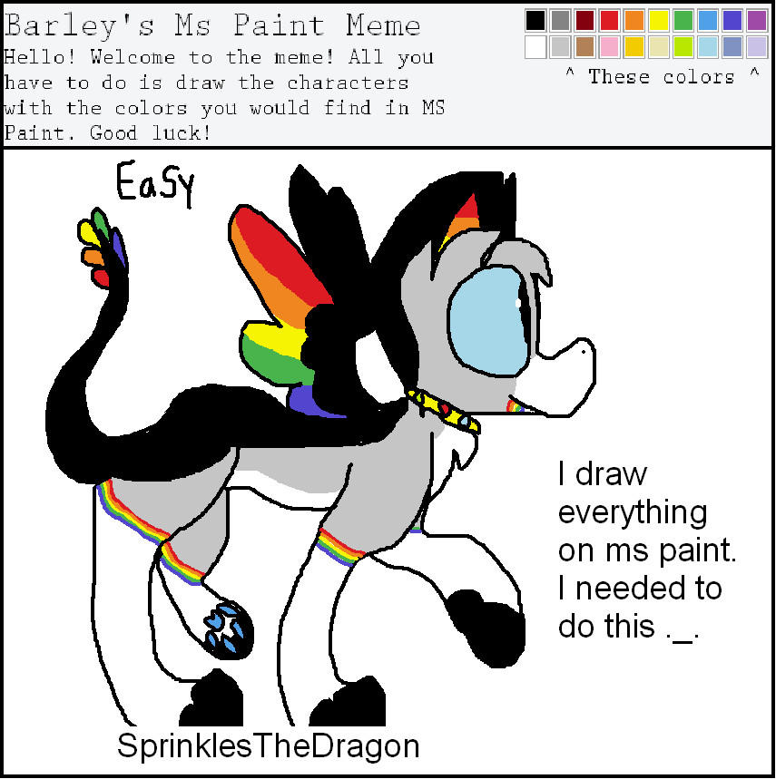 Ms Paint Meme by SprinklesTheDragon on DeviantArt