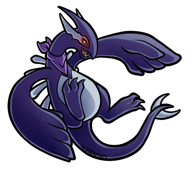 Shadow Lugia Commission by PrinceofSpirits on DeviantArt.