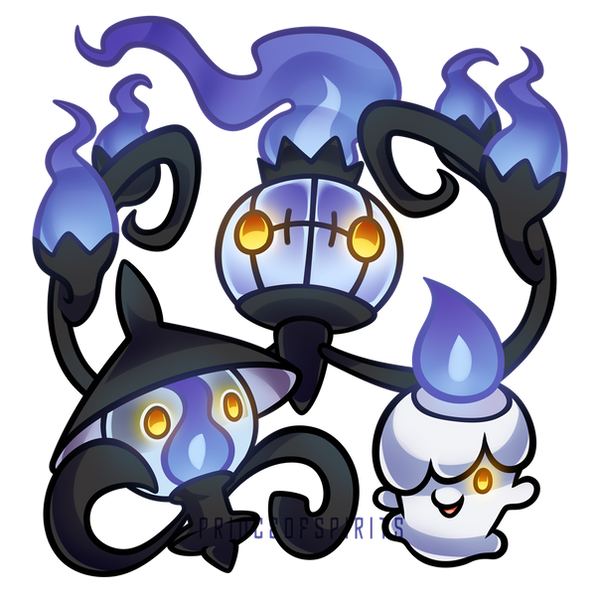 Litwick Candlestick Litwick, Lampent, and Chandelure by PrinceofSpirits on DeviantArt