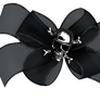 Black Bow with Skull