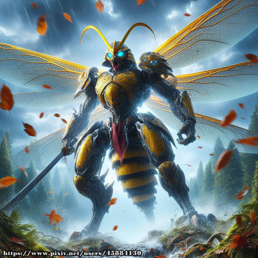 Sengoku insect-Gale Bee General 114646289 by TickTockManII on DeviantArt