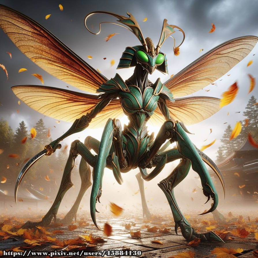 Deviantart Insect King Sengoku insect-Cyclone Mantis by TickTockManII on DeviantArt