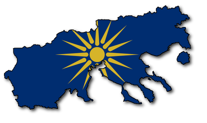 Macedonia Flag-Map