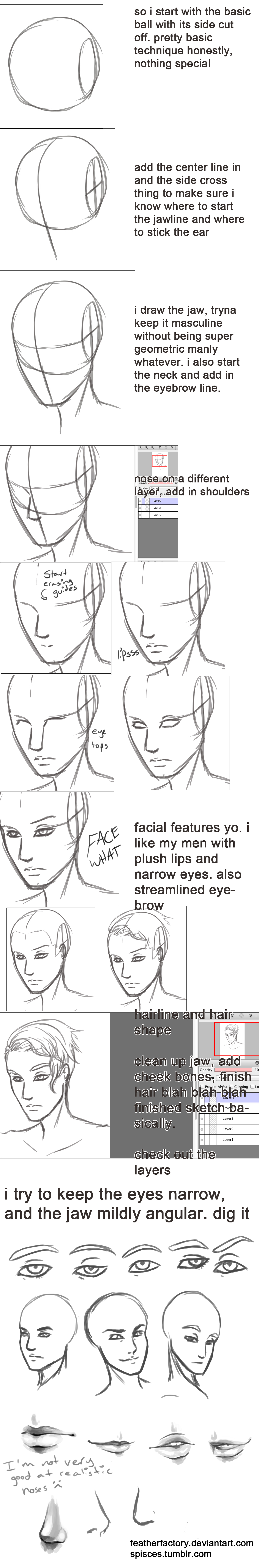 sketchin a pretty dude's face walkthrough thing