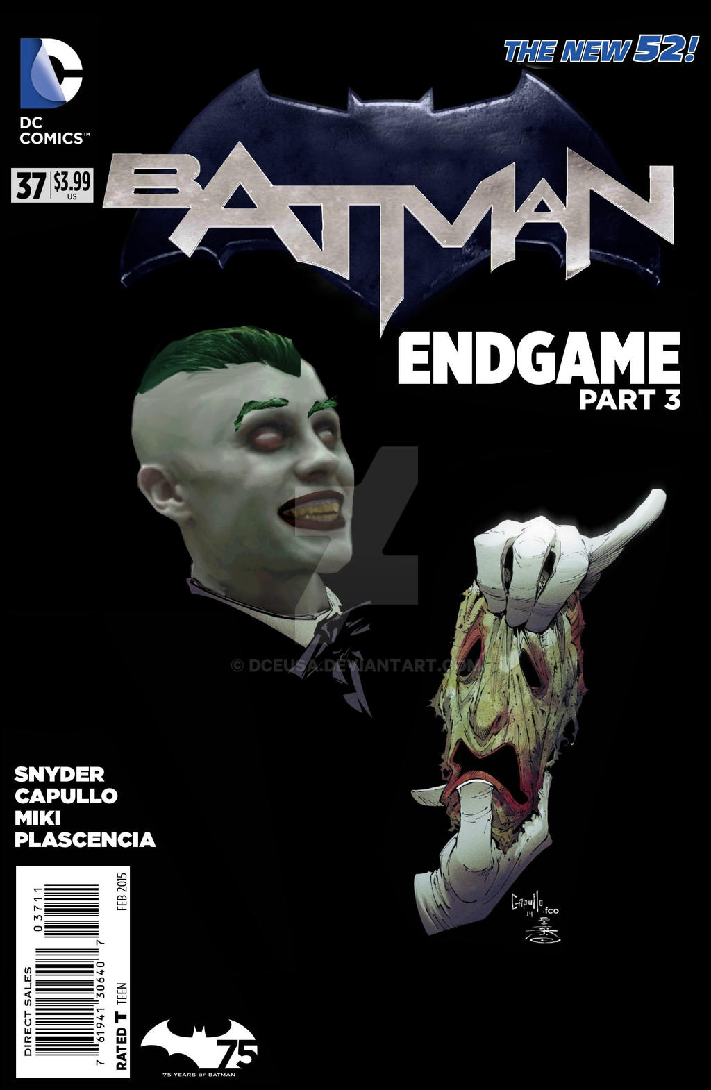 Jared Leto Joker Cover Batman 37 Endgame Part 3 by dceusa on DeviantArt