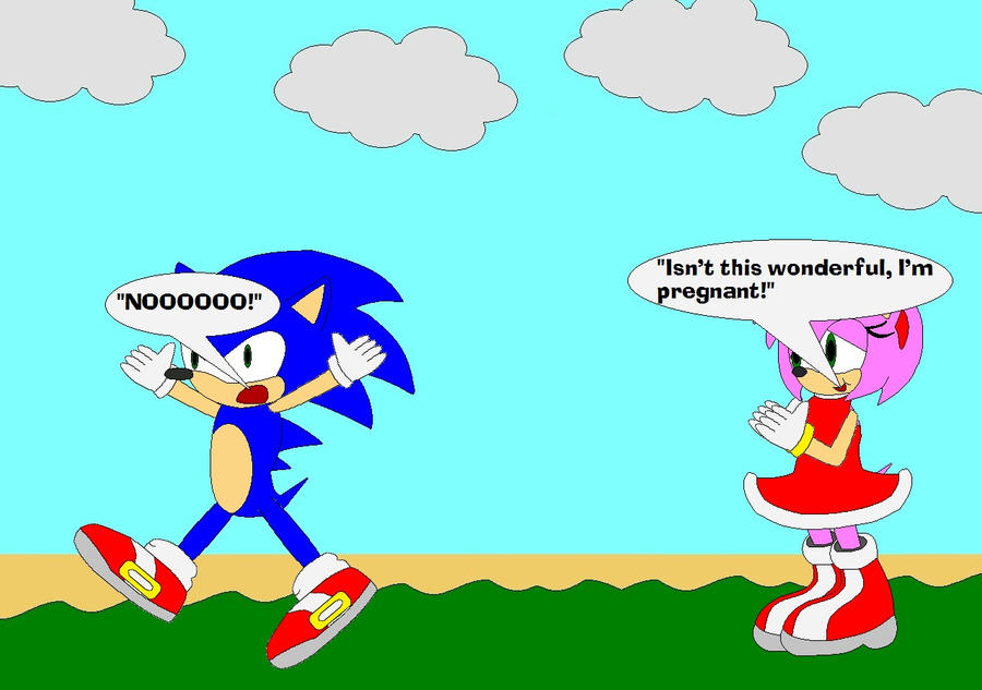 Sonic Gets Amy Pregnant by droctogonapus123