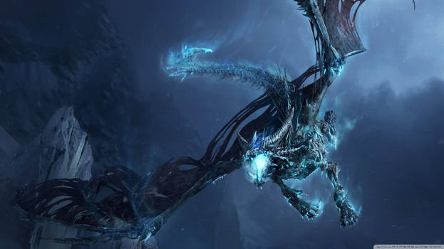 Ice Dragon In Ice Mountain