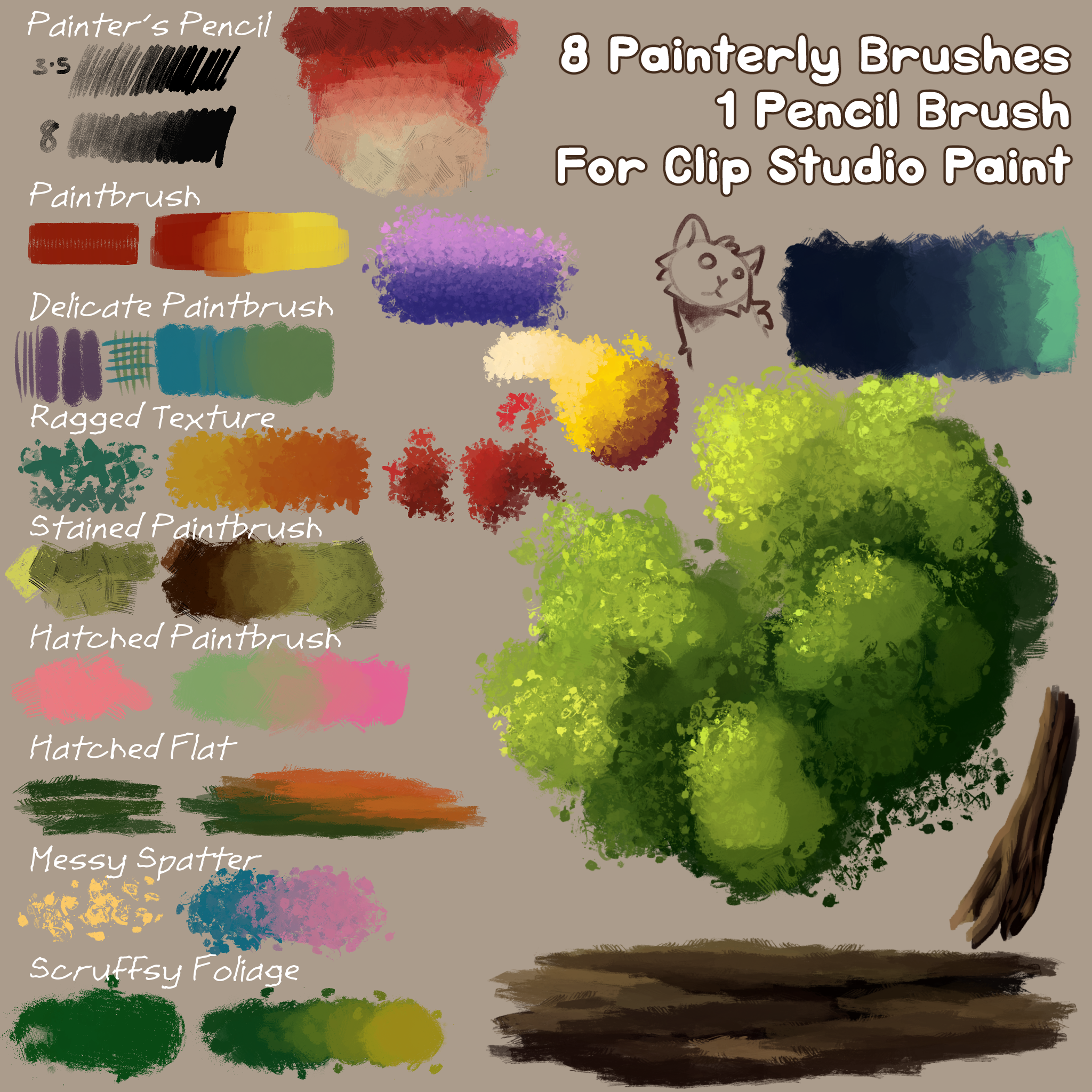 BRUSH | Swords' Paintbox CSP Brushes