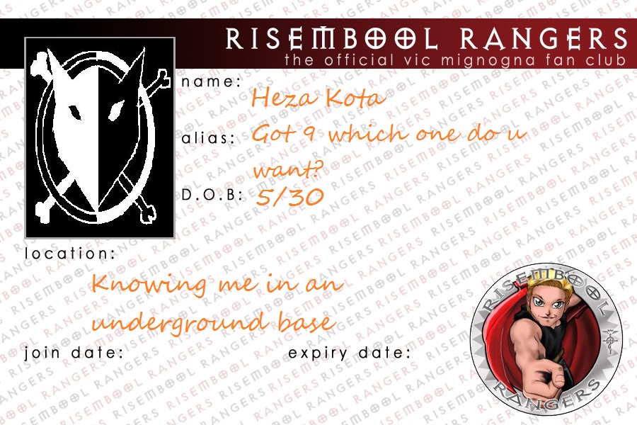Rismbol ranger ID card by hezakota on DeviantArt