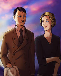 Hitler x Eva by Doqida