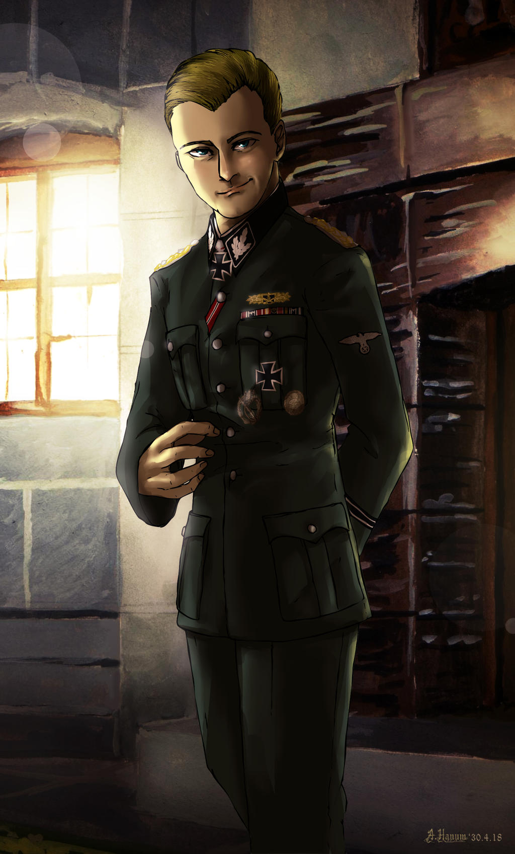 Hermann Fegelein by Doqida