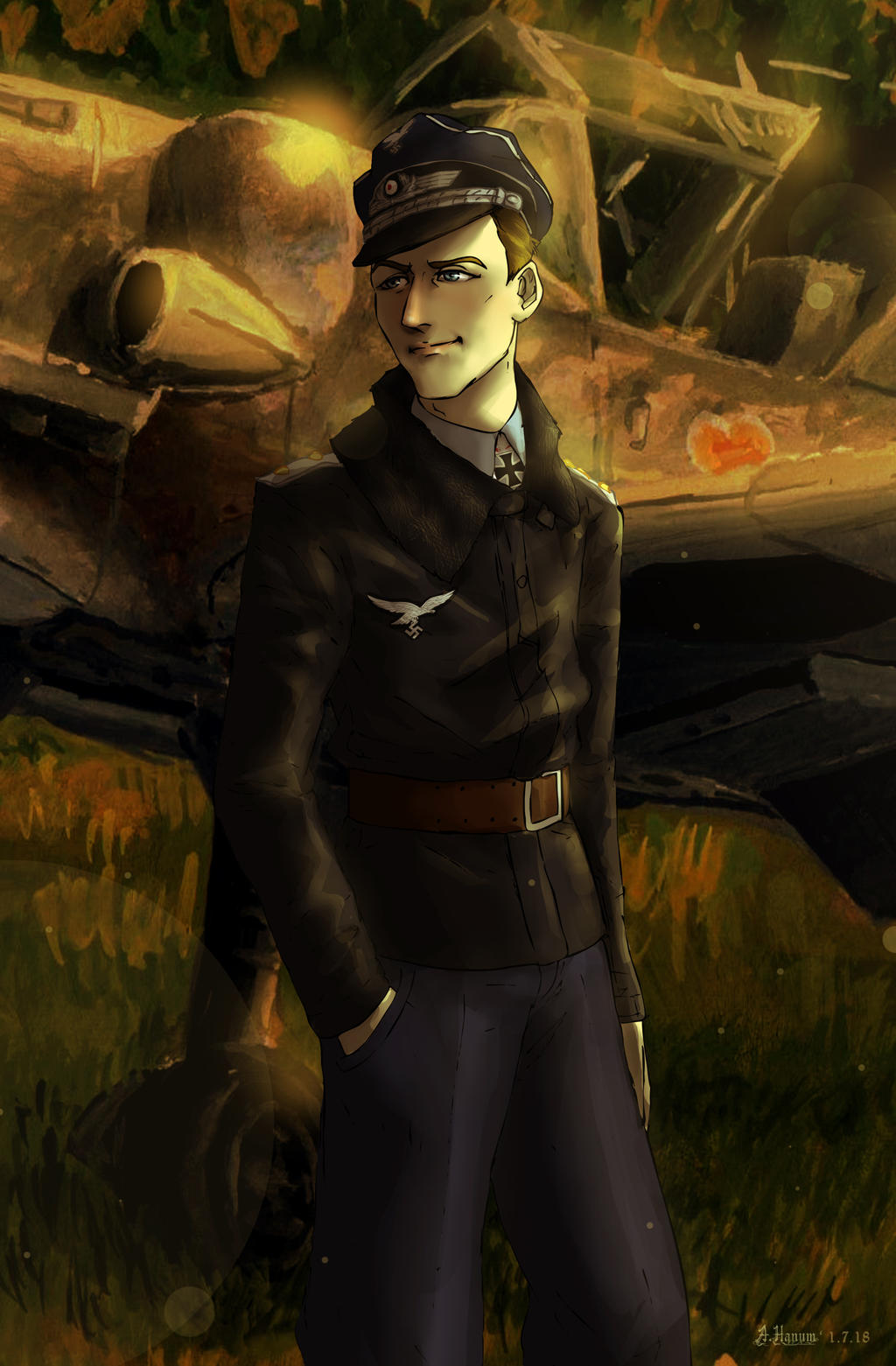 Erich Hartmann by Doqida