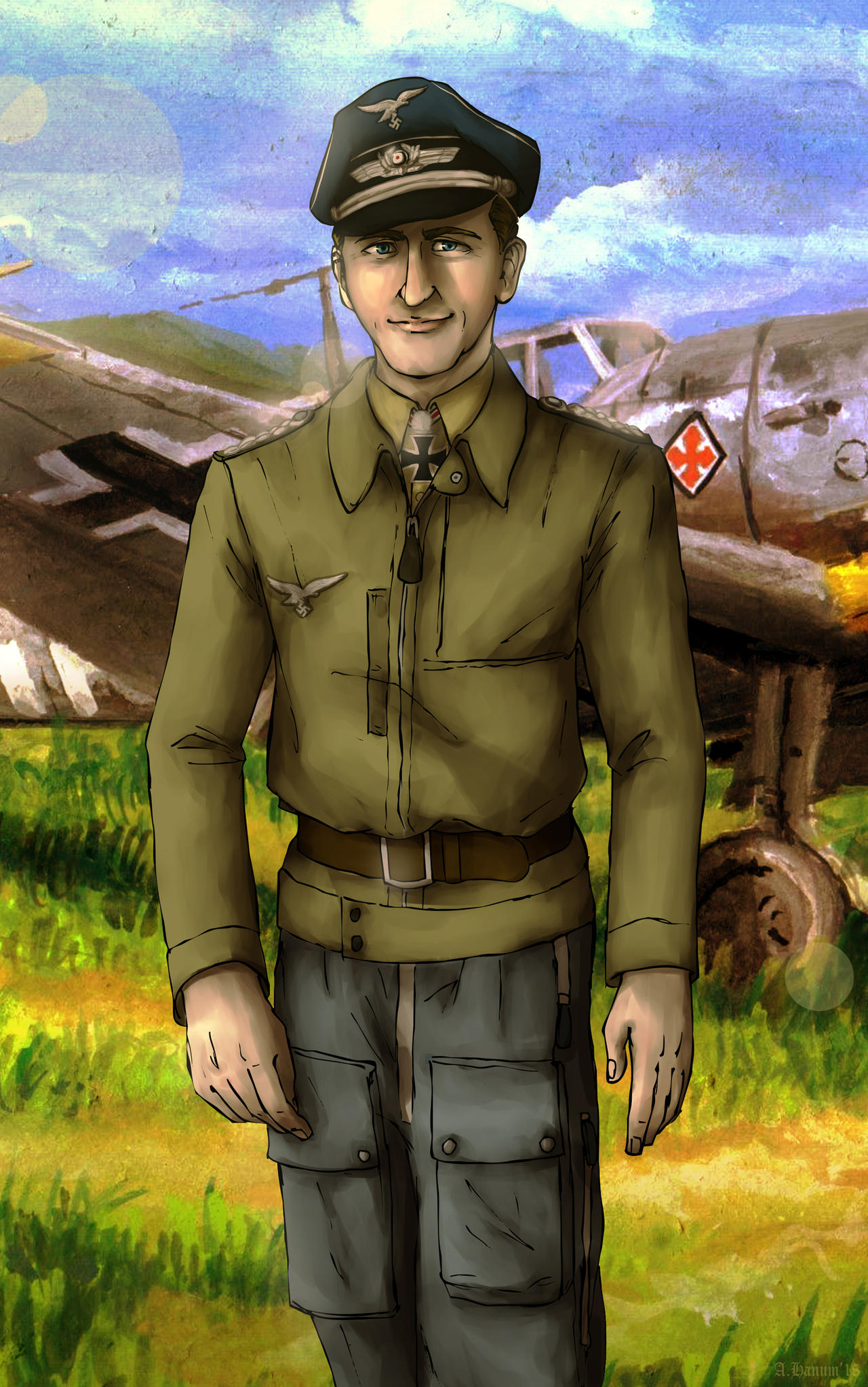 Gunther Rall by Doqida