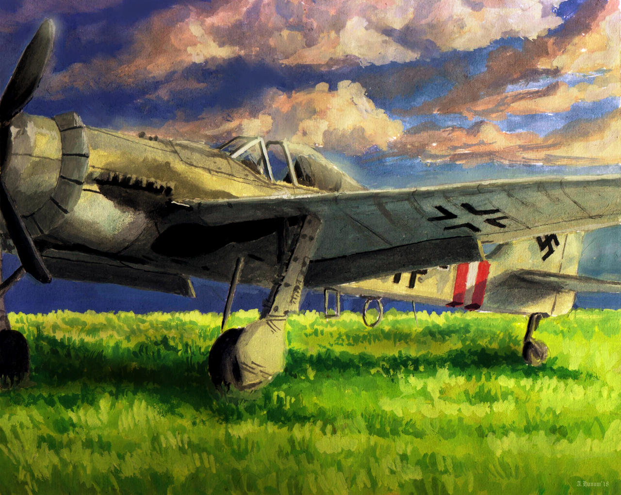 Focke Wulf Fw-190 by Doqida