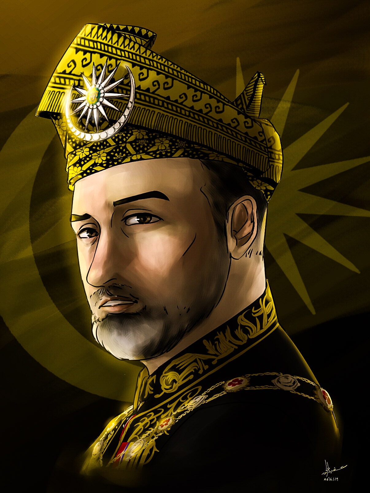 Sultan Muhammad V by Doqida