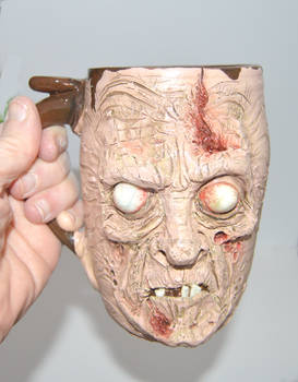 Zombie Mug  www.etsy.com/shop/makingfacespottery