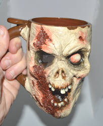 Zombie Mug  www.etsy.com/shop/makingfacespottery