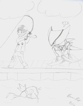 Fishing with Kabutops