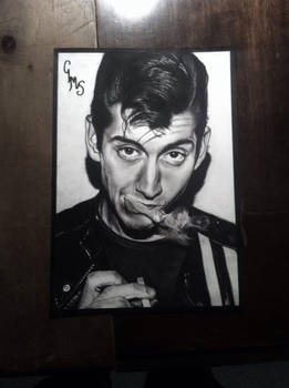 Drawing of Arctic Monkeys front man Alex Turner
