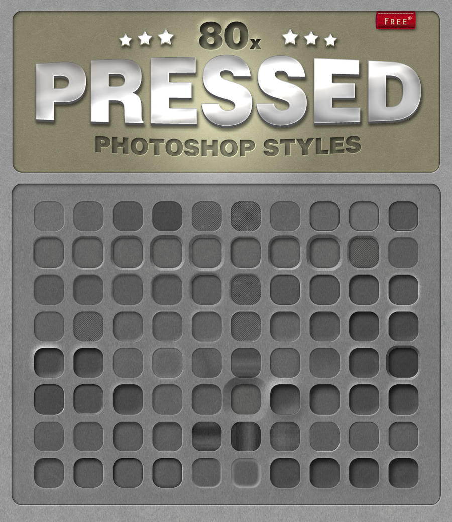 80 Free Photoshop Pressed Styles