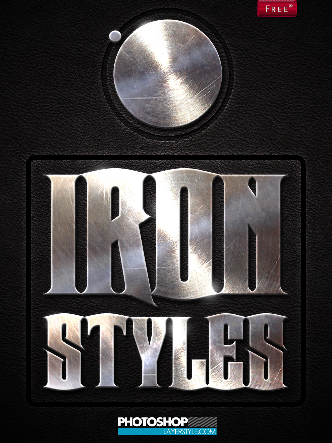 Free Iron Photoshop Styles