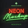 Neon 3D Text Mockup