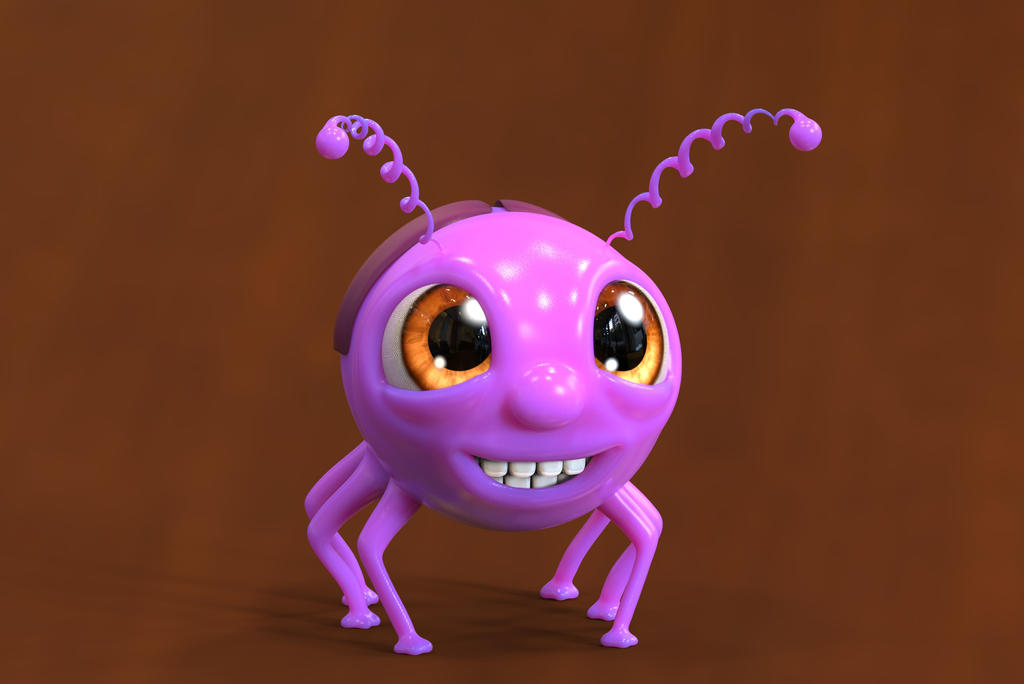 Zbrush doodle day 268 - Derpy alien bug II by UnexpectedToy on DeviantArt