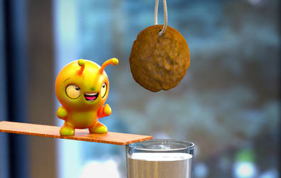 Zbrush Doodle: Day 1539 - Cookie Trap by UnexpectedToy