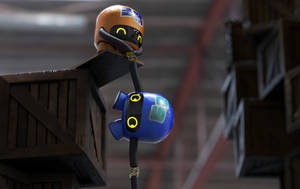 Zbrush Doodle: Day 2048 - Friendly Robot Mishap