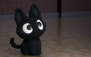 Zbrush Doodle: Day 2109 - Black Kitty