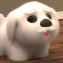 Zbrush Doodle: Day 2158 - Fluffy White Dog