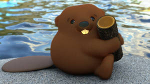 Zbrush Doodle: Day 2226 - Beaver and Log