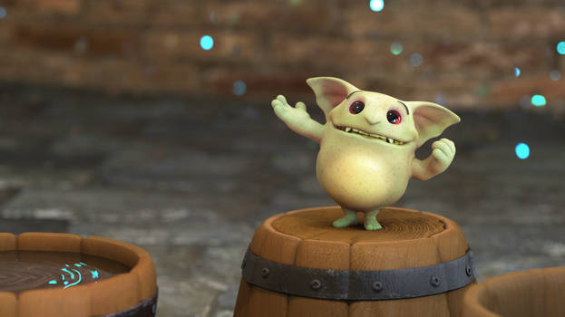 Zbrush Doodle: Day 2725 - Bucket Goblin