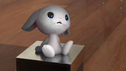 Zbrush Doodle: Day 2738 - Bunny on a Box