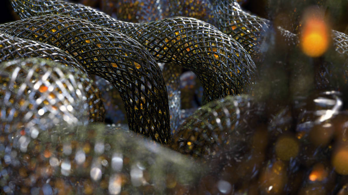 Zbrush Doodle: Day 3089 - Luminous Threads by UnexpectedToy on DeviantArt