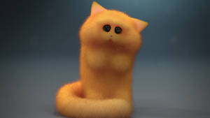 Zbrush Sculpt: Day 3115 - Long Floof Cat