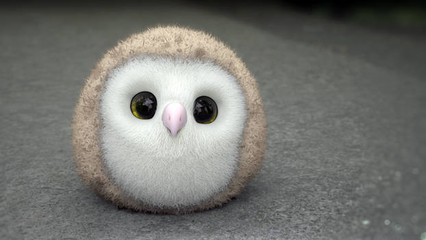 Zbrush Doodle: Day 3192 - Round Owlet