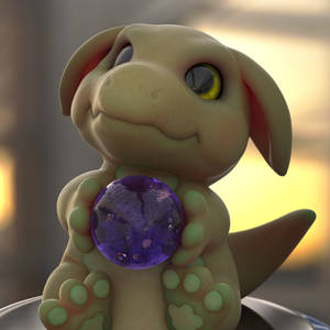 Zbrush Sculpt: Day 3256 - The Curious Wyrmling