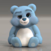 Zbrush Sculpt Day 3474 - Sassy Sitting Sky Bear