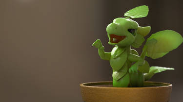 Zbrush Sculpt Day 3836 - Taro Leaf Garden Dragon