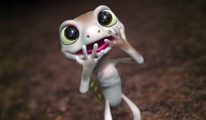 Zbrush Sculpture Day 3913 - Salamander Surprise