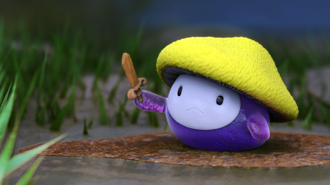 Zbrush Sculpture Day 3987 - Mushroom Cap Slime